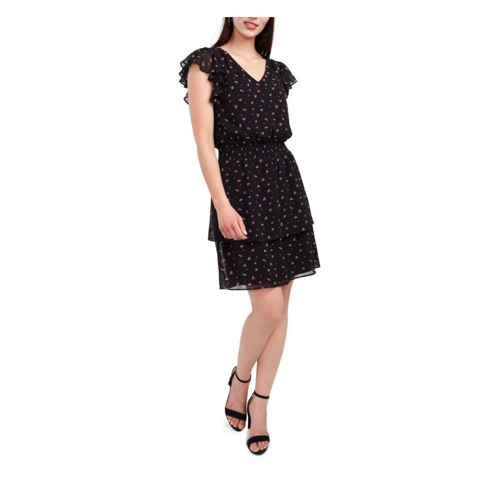 1. State Flutter Sleeve Floral Print Dress Size XL
